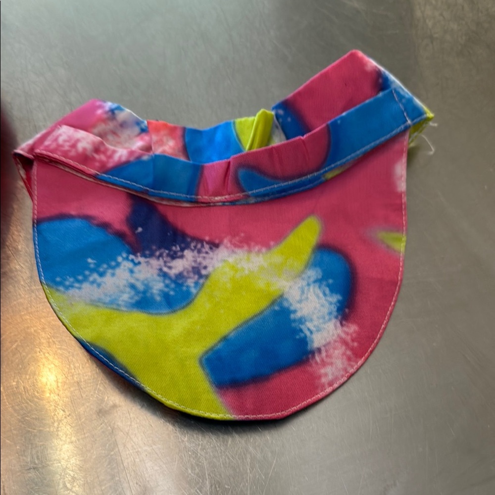 Pink and Blue Swirl Pattern Hats